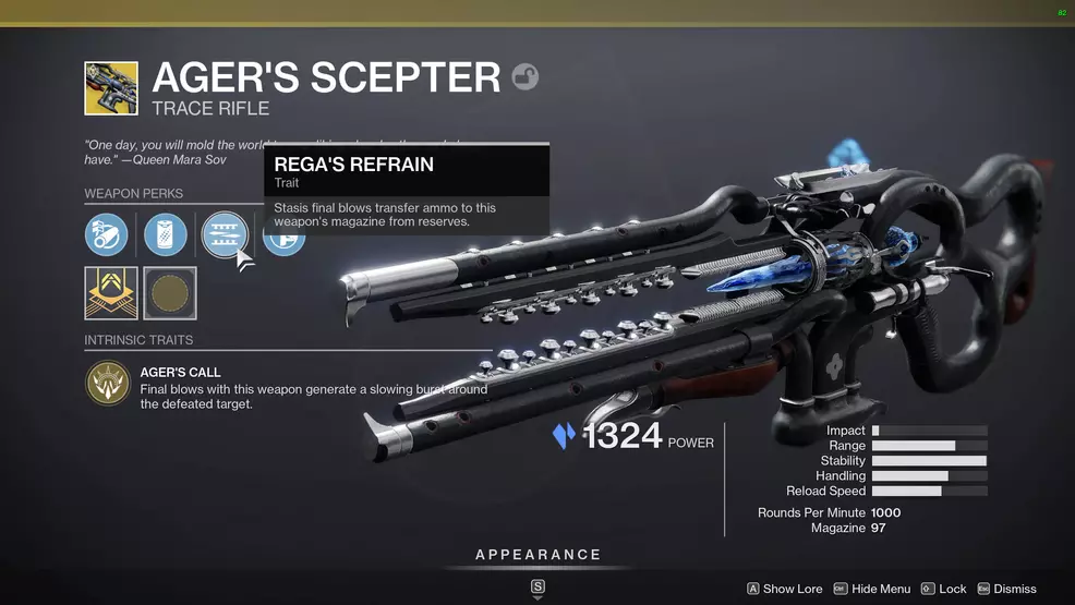 destiny 2 agers scepter perks