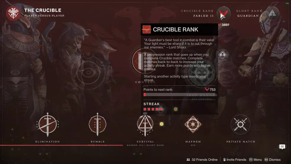 destiny 2 crucible ranks