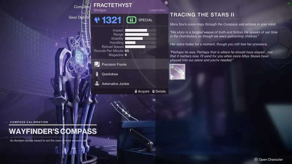 destiny 2 tracing the stars part II