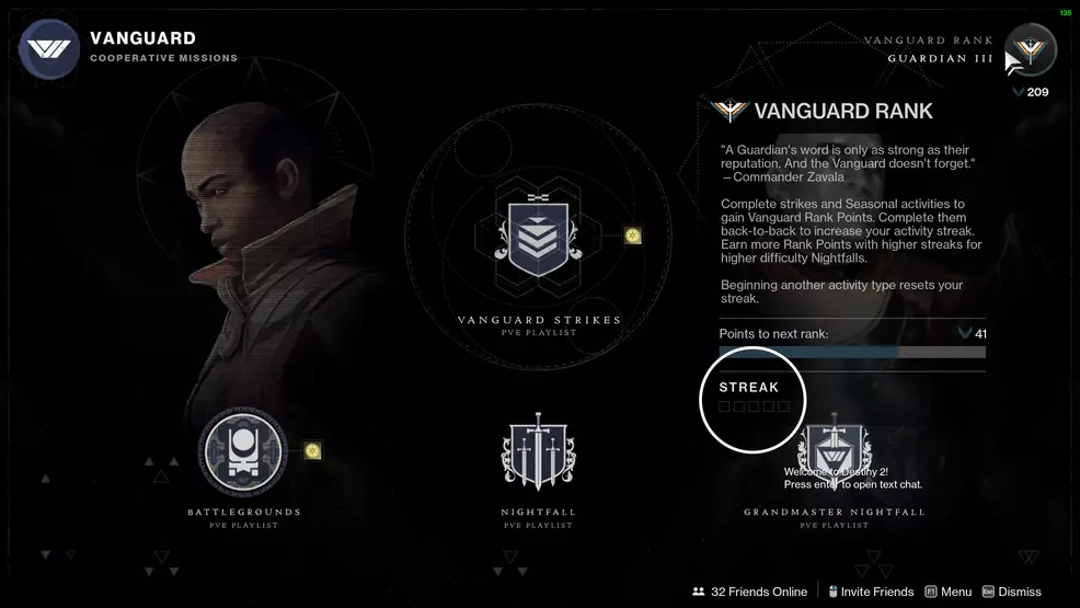 destiny 2 vanguard ranks fast