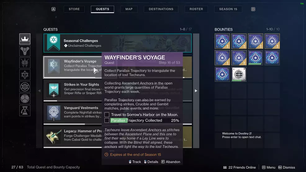 destiny 2 wayfinder's voyage part 3 moon sorrows harbor