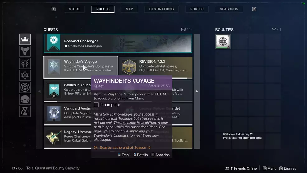 destiny 2 wayfinders voyage part 5