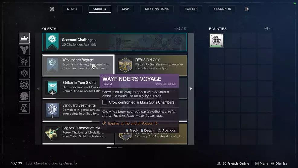 destiny 2 wayfinders voyage part 6 crow and savathun