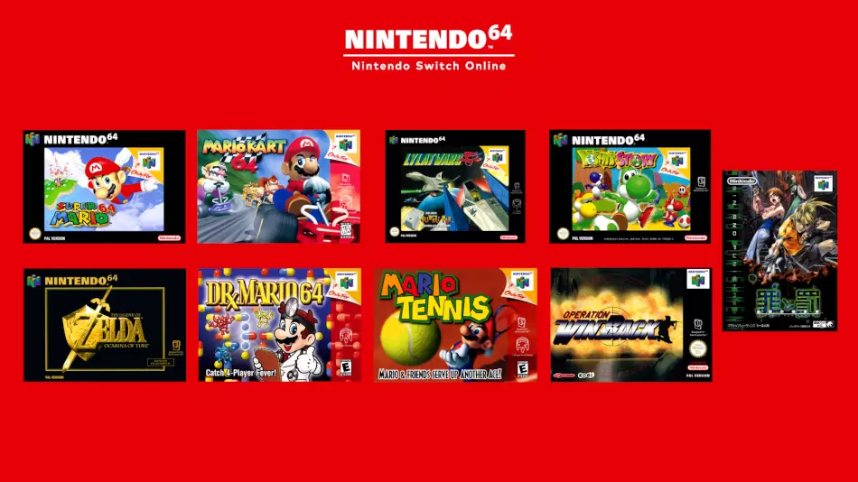 all nintendo 64 games in nintendo switch online expansion pack