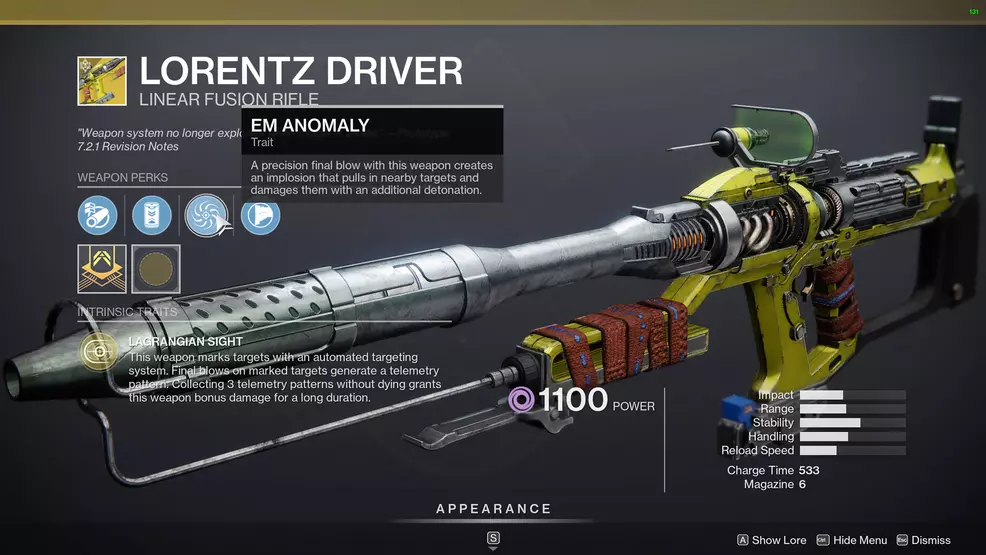 destiny 2 lorentz driver perks