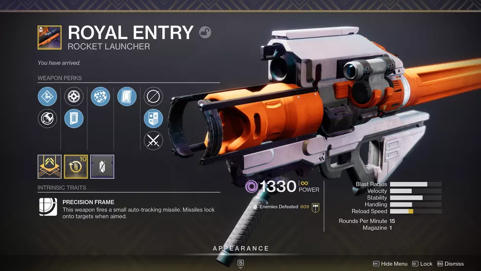 destiny 2 royal entry god roll