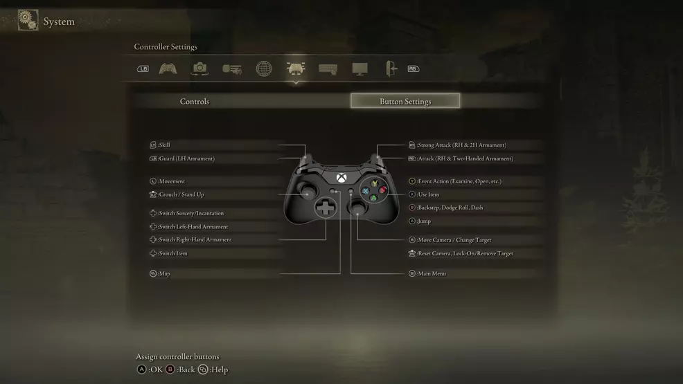 elden ring controller button controls