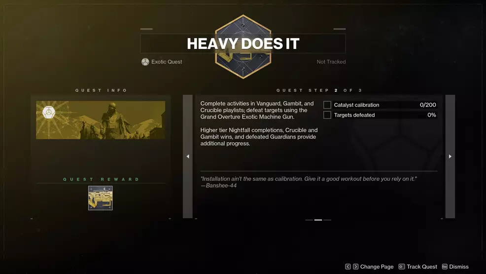 Heavy Does It Step 2 Destiny 2