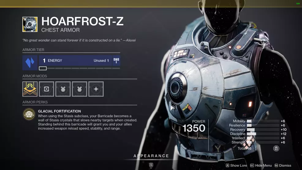 destiny 2 exotic titan armor hoarfrost-z