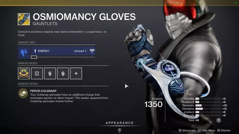 destiny 2 osmiomancy gloves