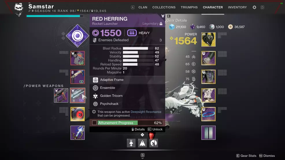 destiny 2 attunement and deepsight resonance