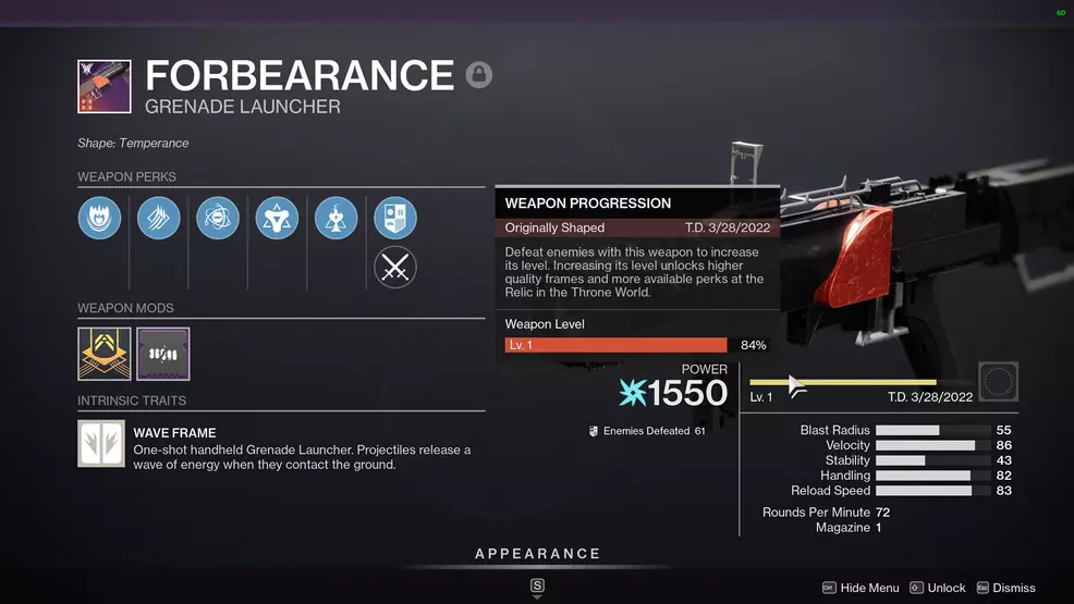 destiny 2 check weapon level