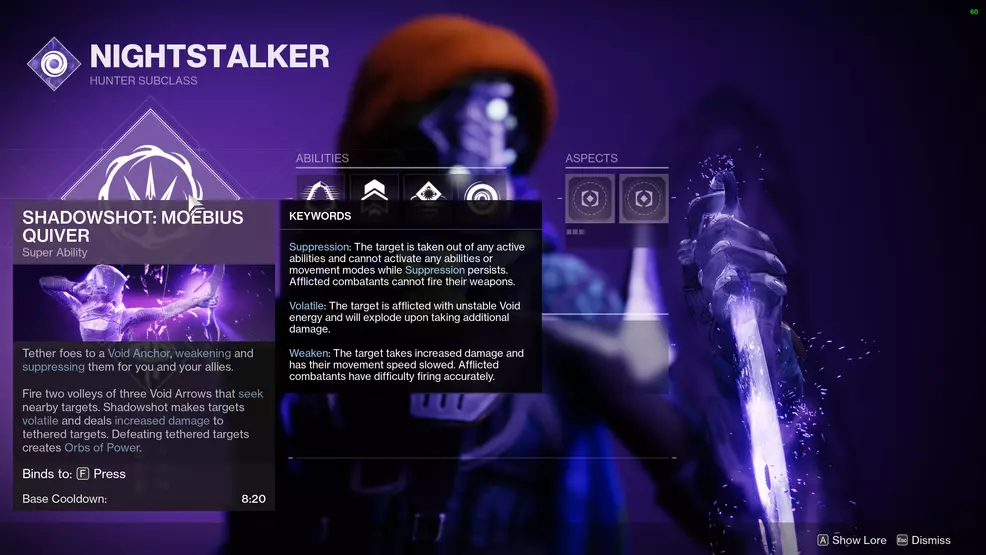 destiny 2 nightstalker shadowshot suppression