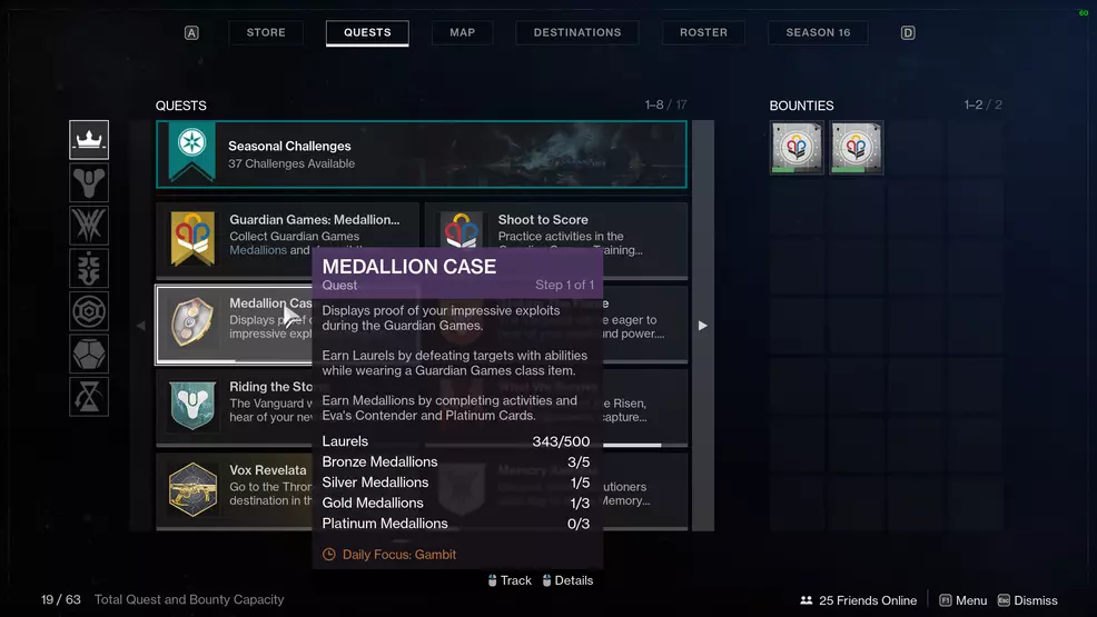 destiny 2 medallion case quest