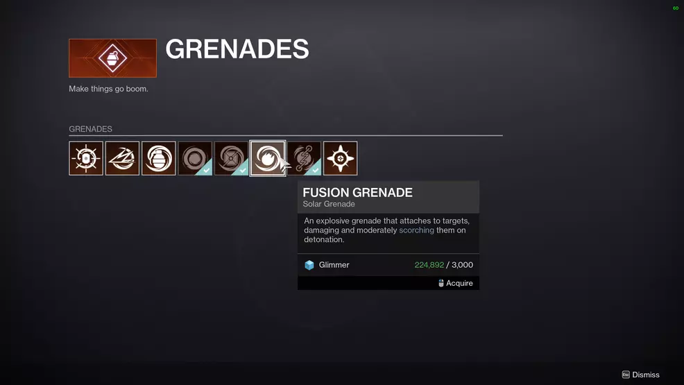 destiny 2 unlock solar grenades