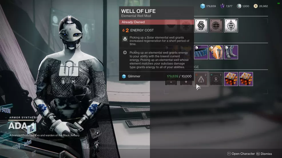 destiny 2 how to get elemental well mods