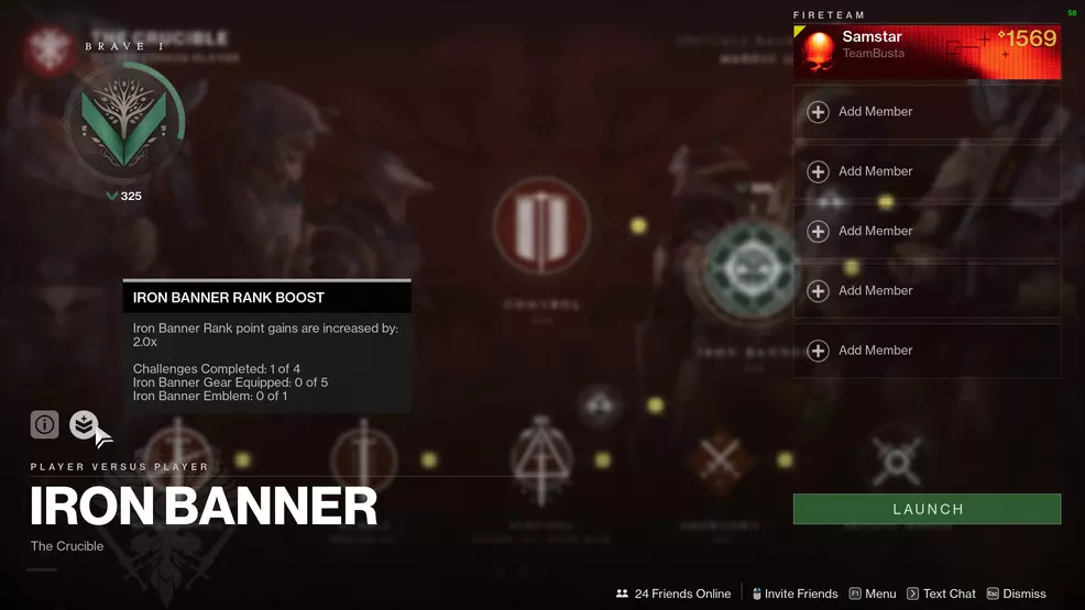 destiny 2 iron banner ranks rep boost level up fast