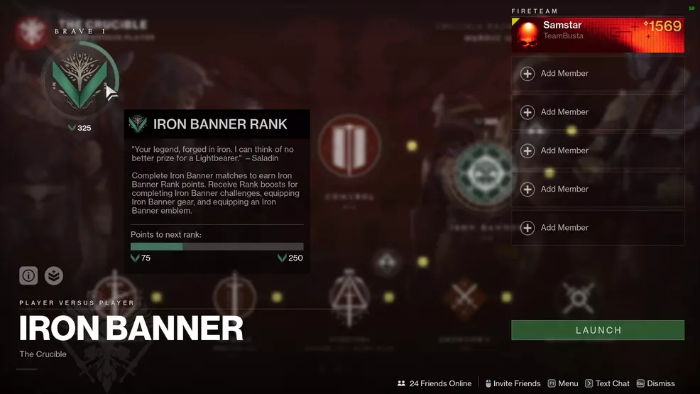 destiny 2 iron banner ranks