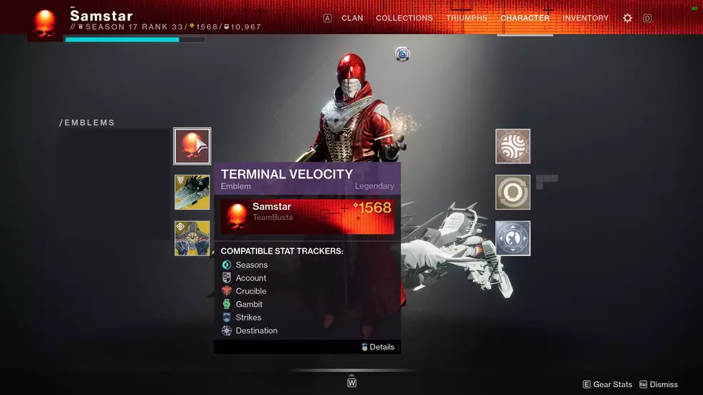 destiny 2 terminal velocity emblem