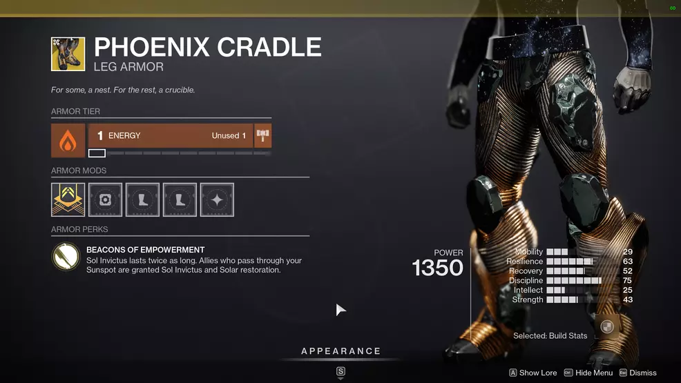 destiny 2 unlock phoenix cradle