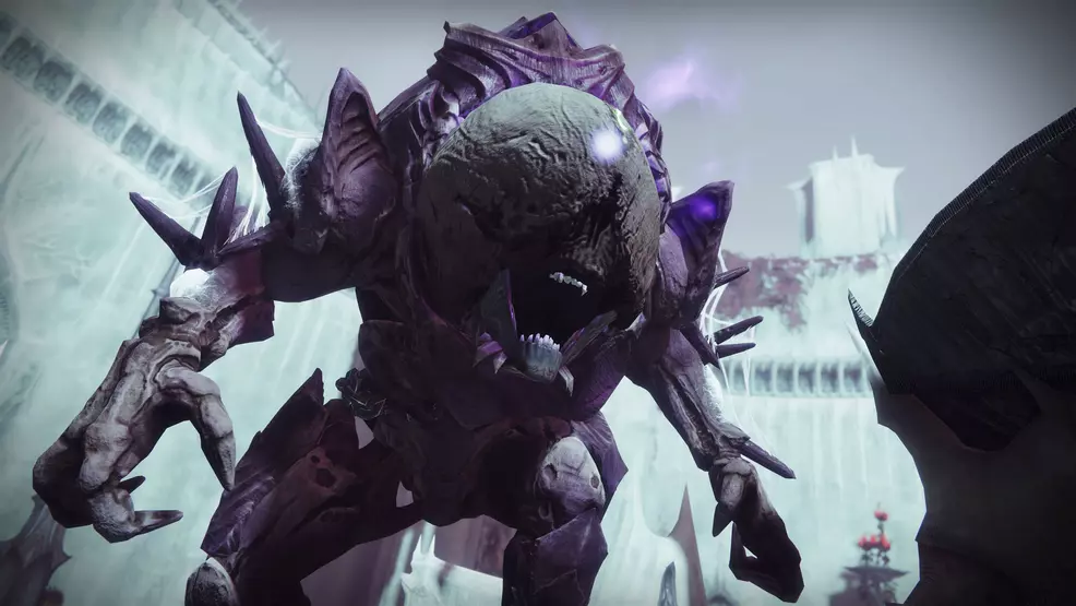 Image shows a Hive Ogre attacking players Image shows a Hive Ogre attacking players