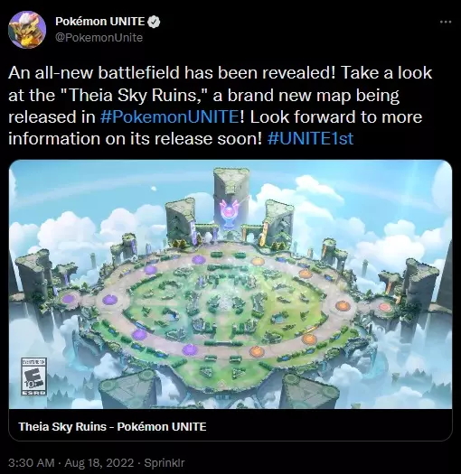 Pokemon Unite To Get New Theia Sky Ruins Map Featuring Rayquaza Shacknews Pokemon Unite To Get New Theia Sky Ruins Map Featuring Rayquaza Shacknews