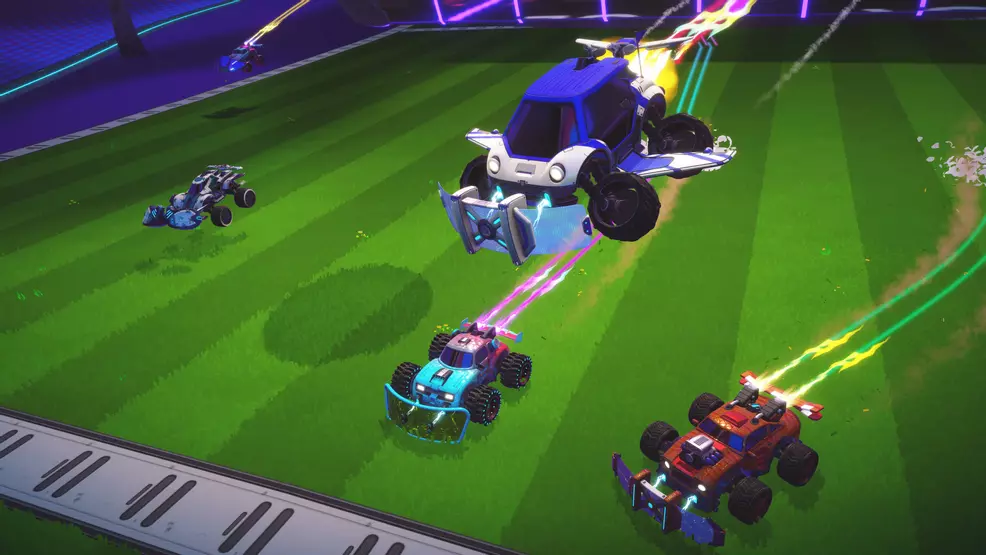 Multiple players getting a fast start in Turbo Golf Racing