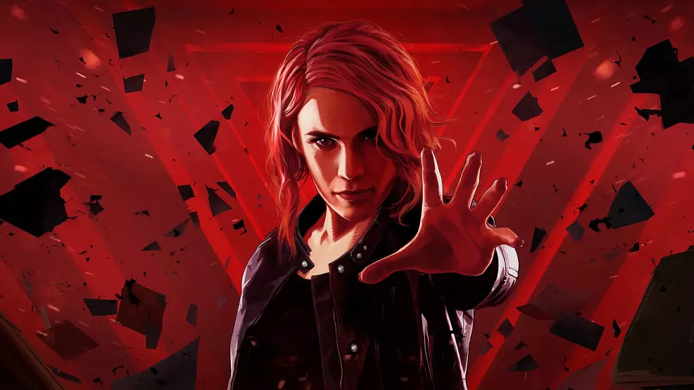 Jesse from Control, raising her hand to use her powers.