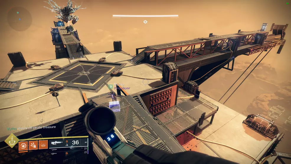 An overview of the area where you fight Akelous in Spire of the Watcher