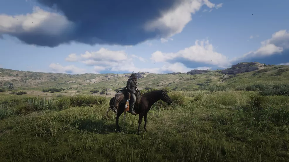 An image showing Arthur Morgan on a horse in Red Dead Redemption 2