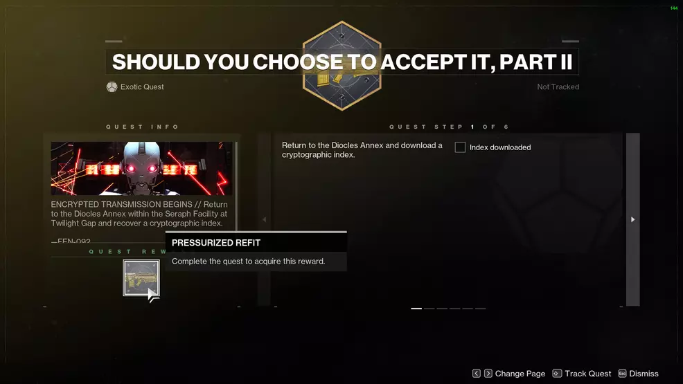 Should You Choose to Accept It, Part 2 quest