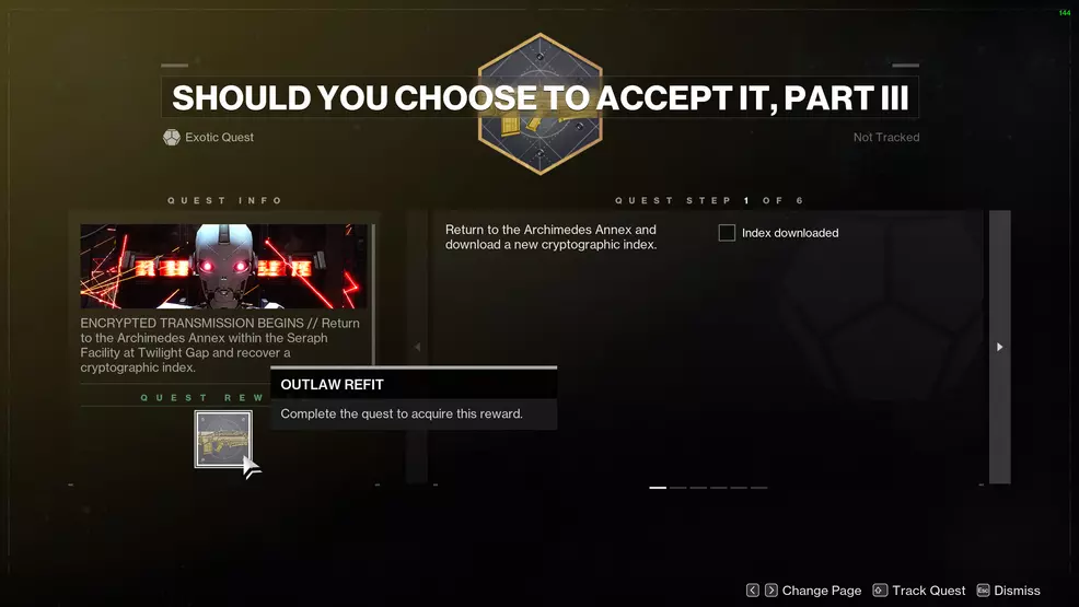 Should You Choose to Accept It, Part 3