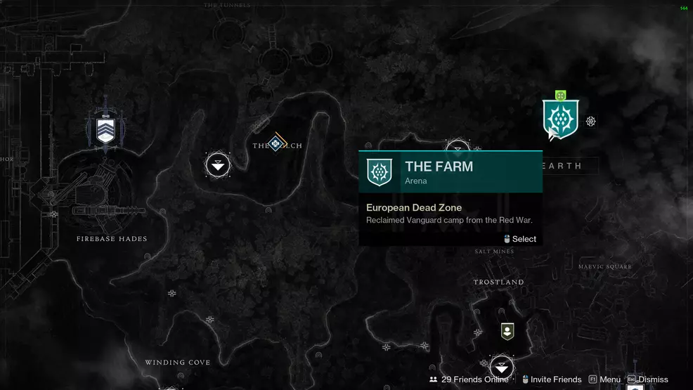 The Farm on the EDZ as part of the Awaken, Queensguard quest