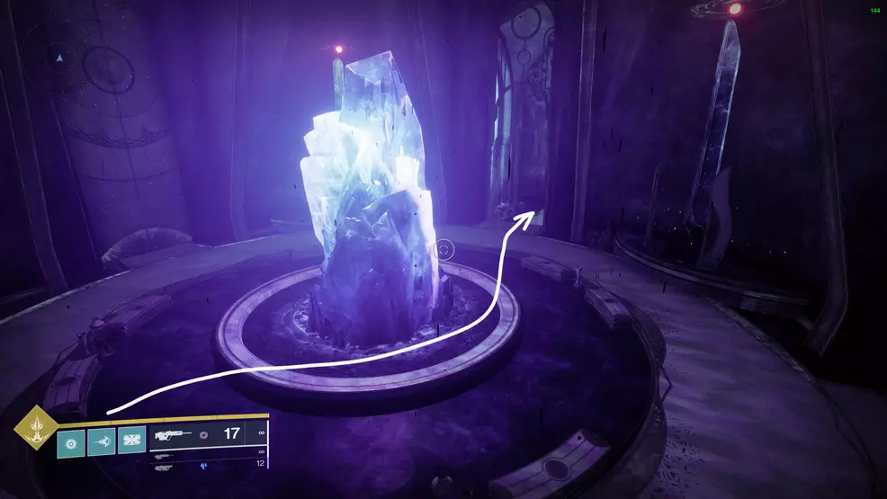 The crystal room below the Dreaming City