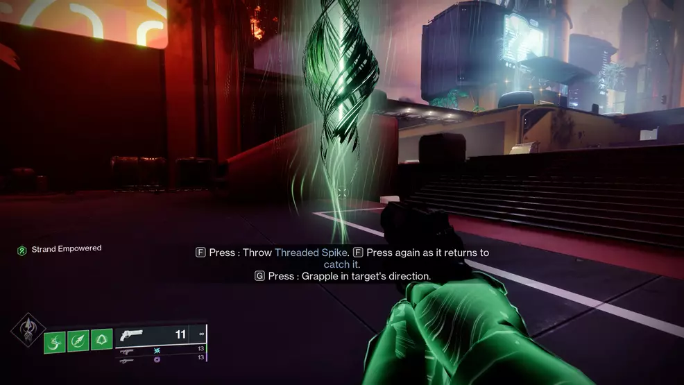 An image showing a Guardian getting the Strand subclass in Destiny 2