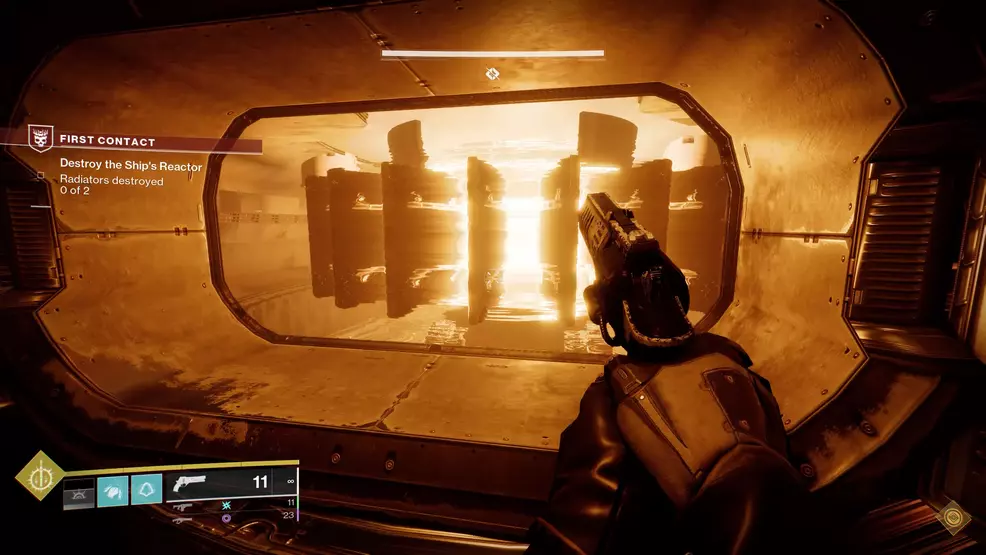 An image showing how to destroy the ship's reactor in First Contact