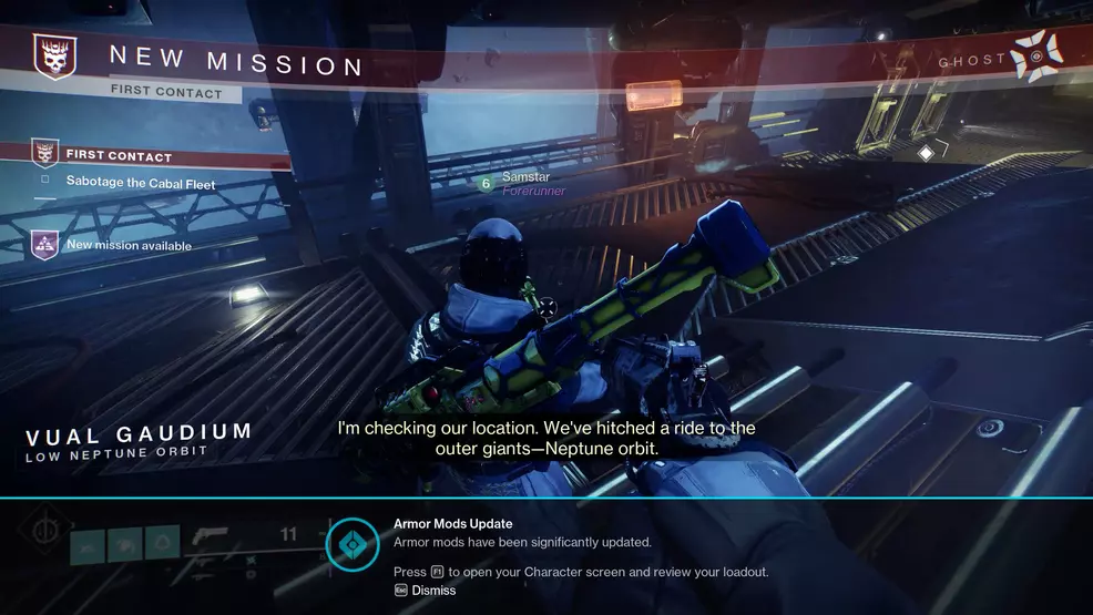 An image showing mission objectives in Destiny 2: Lightfall