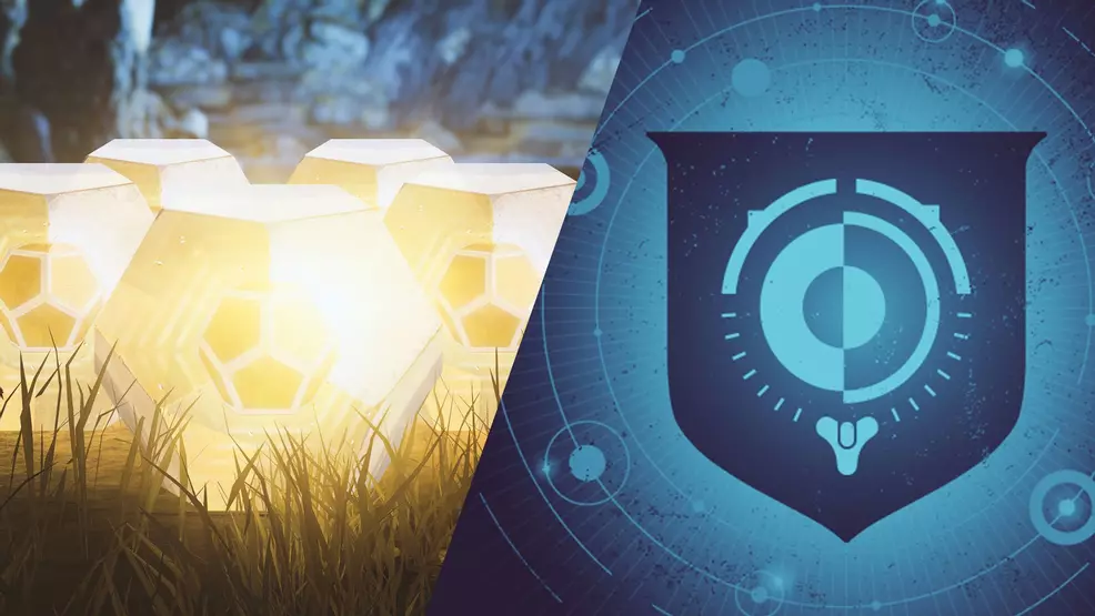 Exotic engrams beside a blue icon