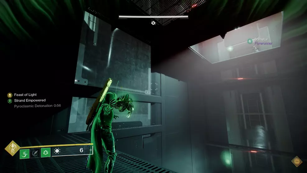 Guardians making their way out of a building during the Breakneck mission in Destiny 2: Lightfall
