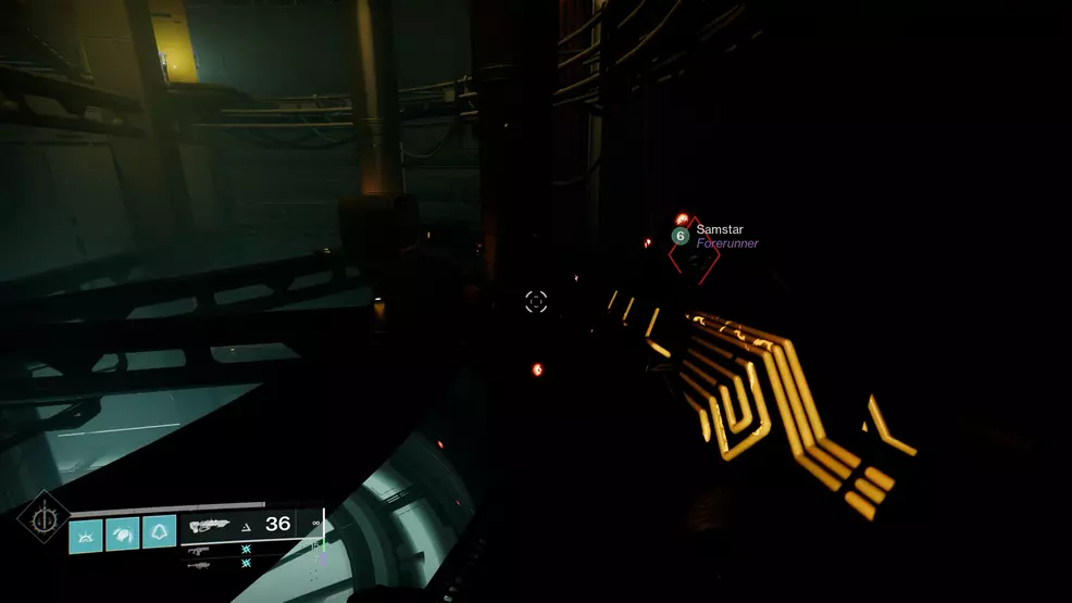 An image showing a Guardian navigating the level in the Breakneck mission