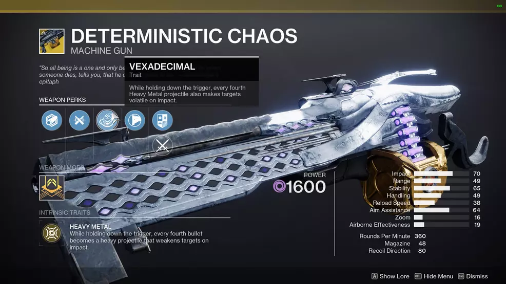 Deterministic Chaos' perks