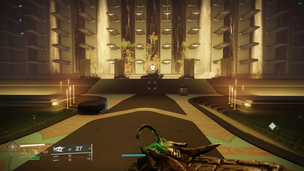 The broken memorial for Strider in the Hall of Heroes that must be repaired for step 5 of Strider