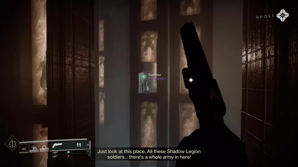 Shadow Legion Cabal in some sort of pod before being deployed on Neomuna
