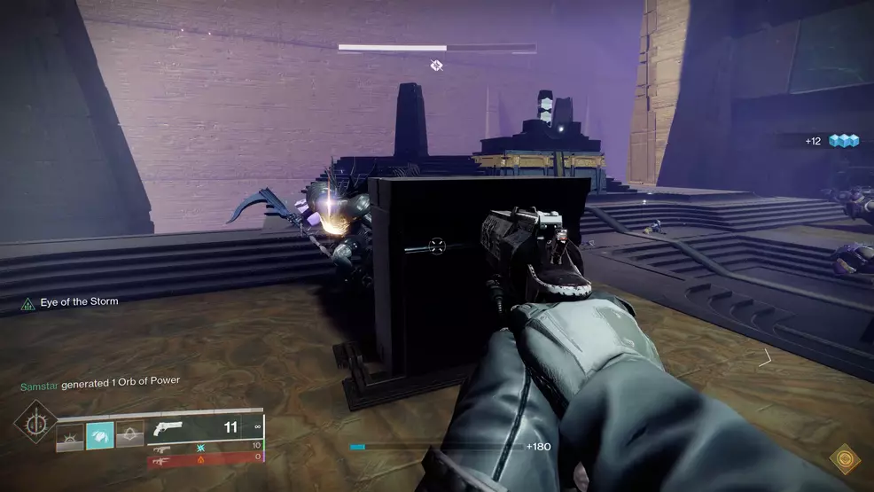 A Tormentor chasing down a Guardian in Destiny 2: Lightfall