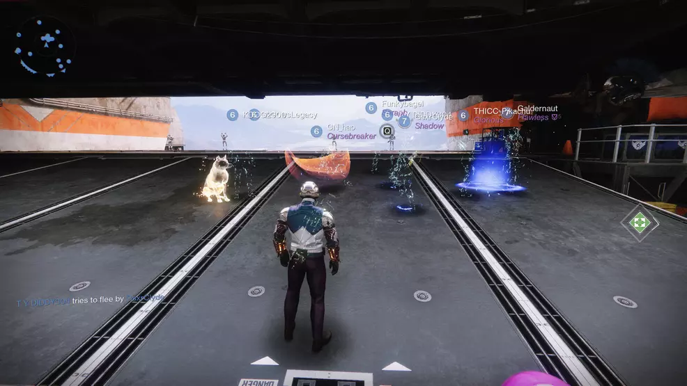 An image showing an invisibility bug in Destiny 2