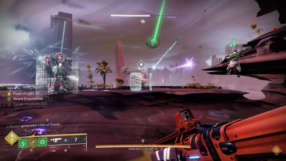 The Inquisitor Mind boss from the On the Verge mission from Destiny 2: Lightfall