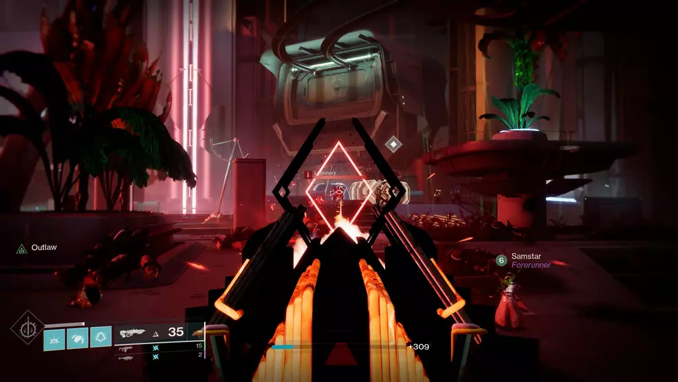 A Guardian engaging the Cabal during the On the Verge mission from Destiny 2: Lightfall