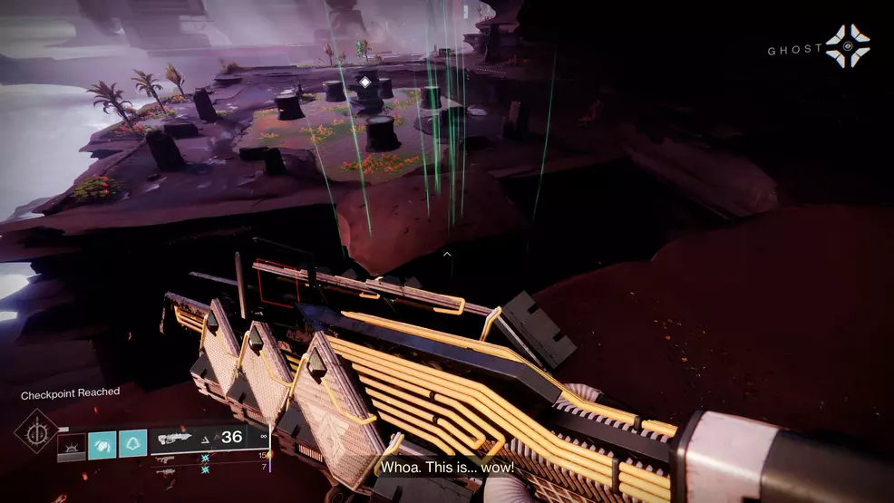 The Training Grounds from the On the Verge mission from Destiny 2: Lightfall