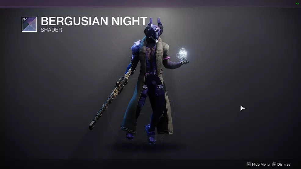 A Voidwalker using the Bergusian Night shader