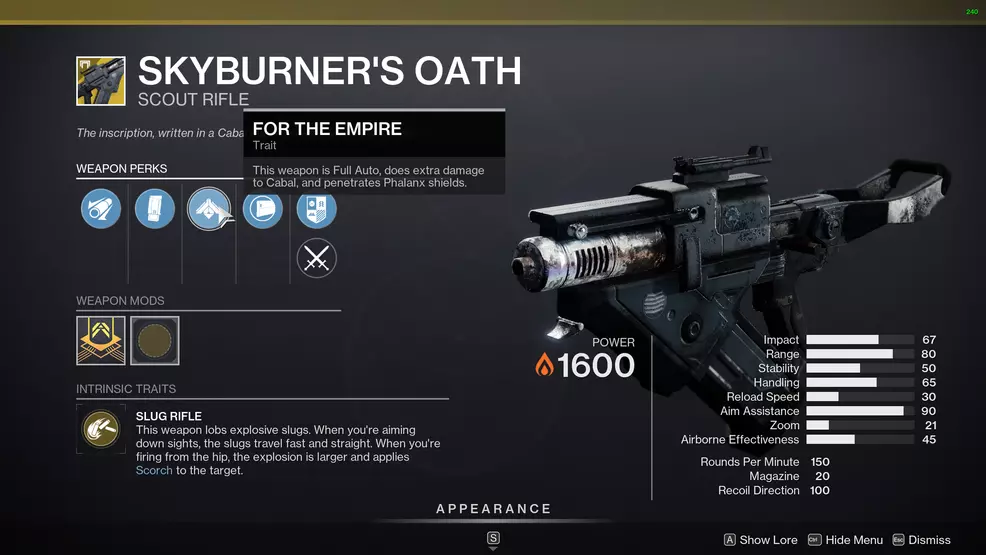 Skyburners Oath in Destiny 2